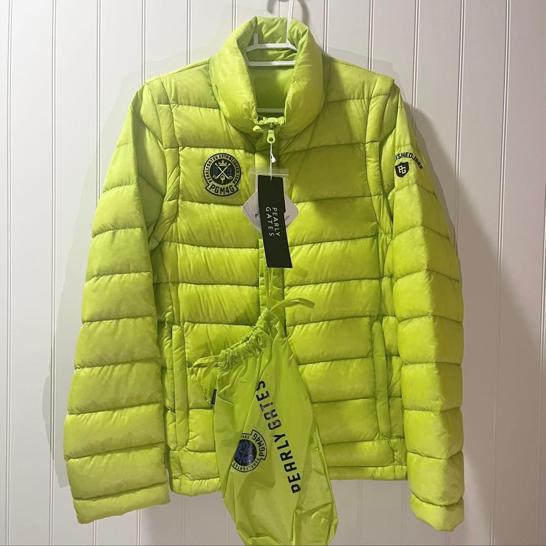 パーリーゲイツ ダウン ライム グリーン パッカブル ダウンジャケット ベスト