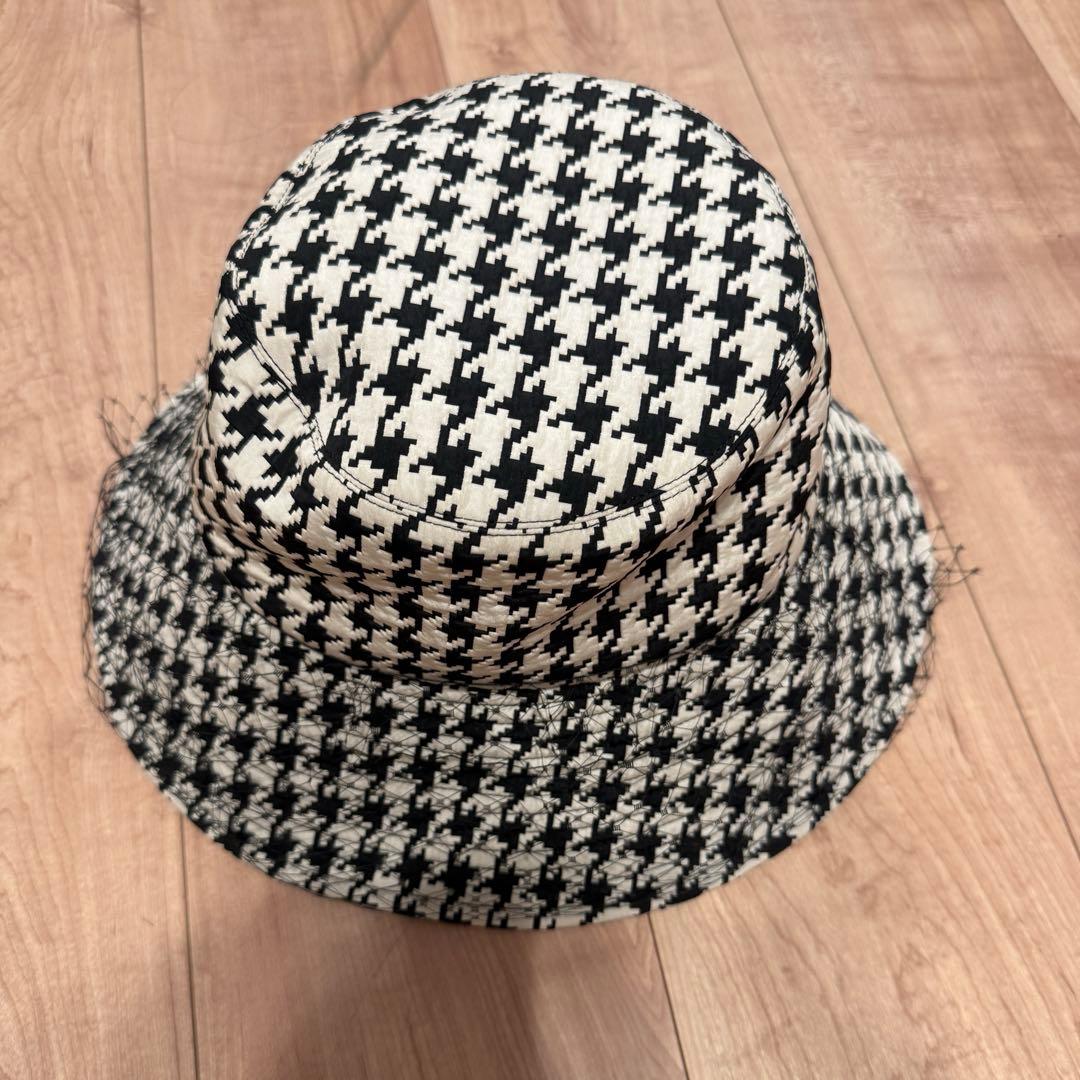 クリスチャンディオール　バケットハット　格子柄　ベール