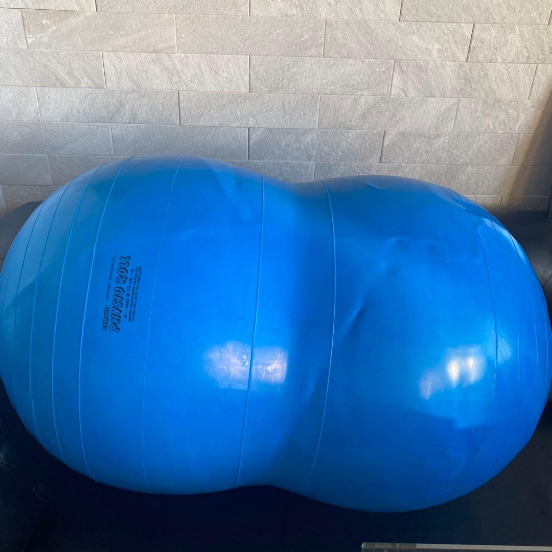 ギムニク(GYMNIC) フィジオロール イタリア製 青　70㎝　ピーナッツ型