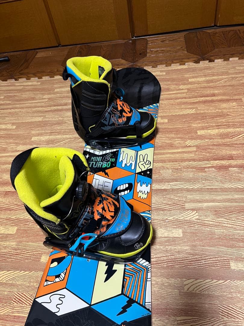 K2 MINI TURBO 100 スノーボード キッズ 3点セット
