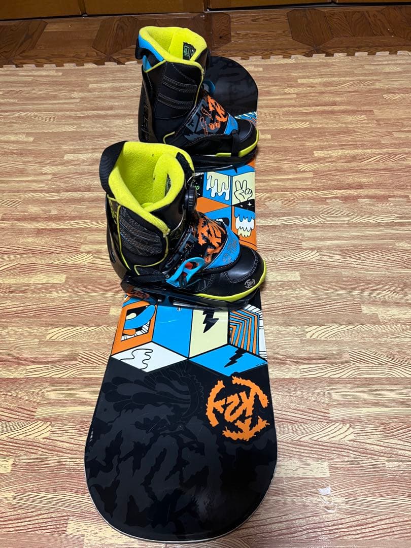 K2 MINI TURBO 100 スノーボード キッズ 3点セット