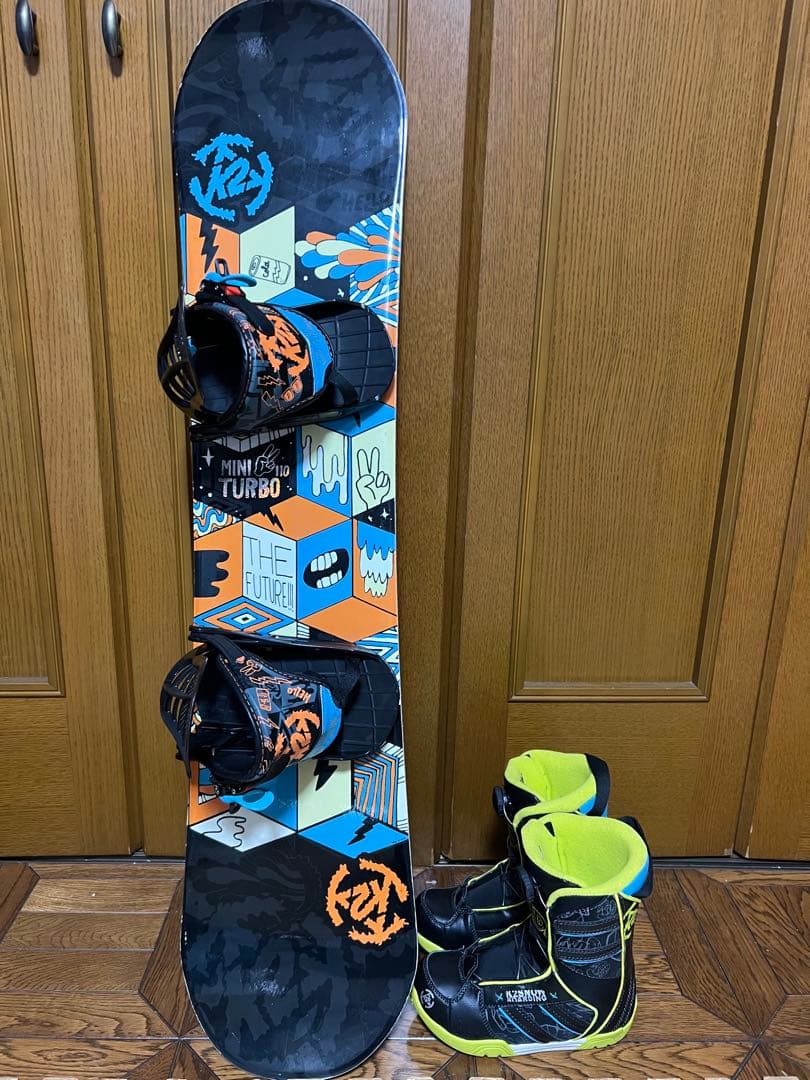 K2 MINI TURBO 100 スノーボード キッズ 3点セット