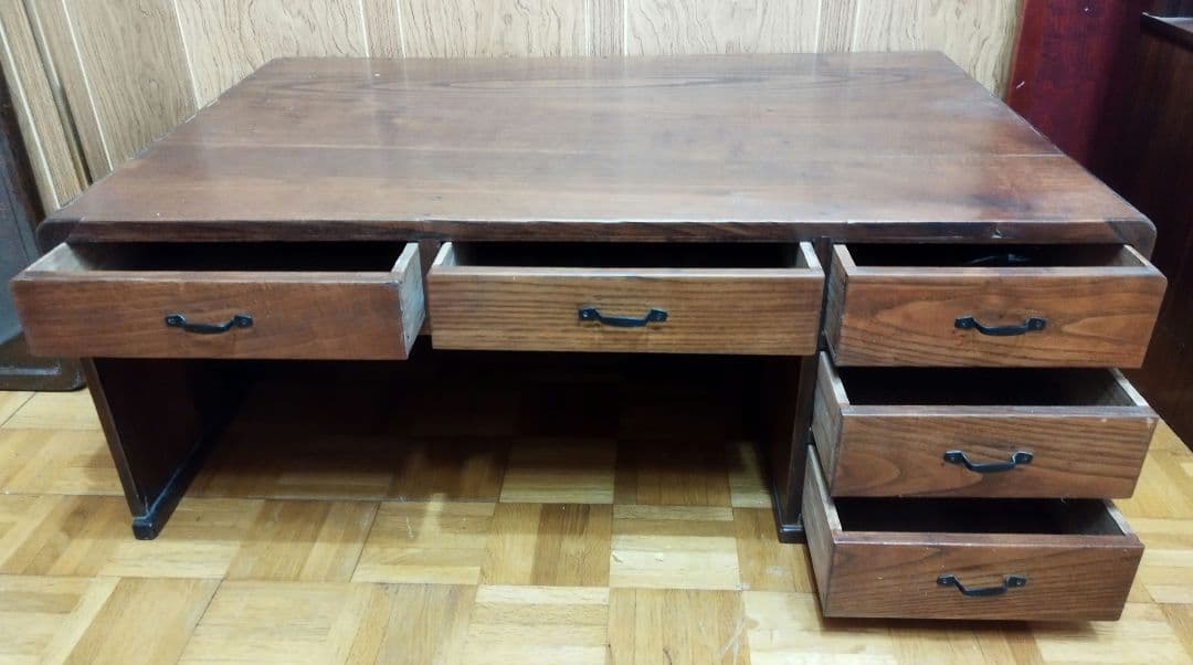 昭和レトロな木製文机 座卓