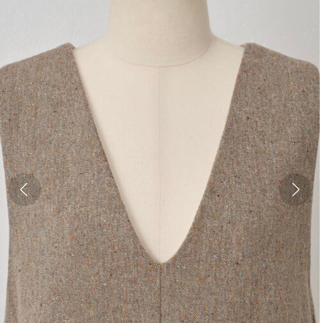 BEARDSLEY　カラーネップジャンパースカート