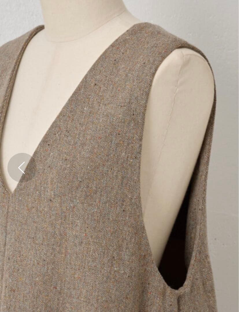 BEARDSLEY　カラーネップジャンパースカート