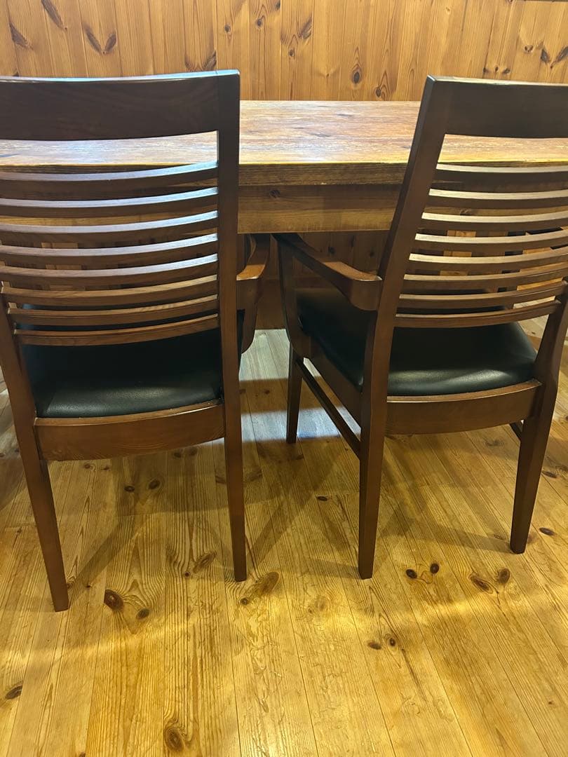 ダイニングチェア 木製　2脚セット　ニトリ　送料込み