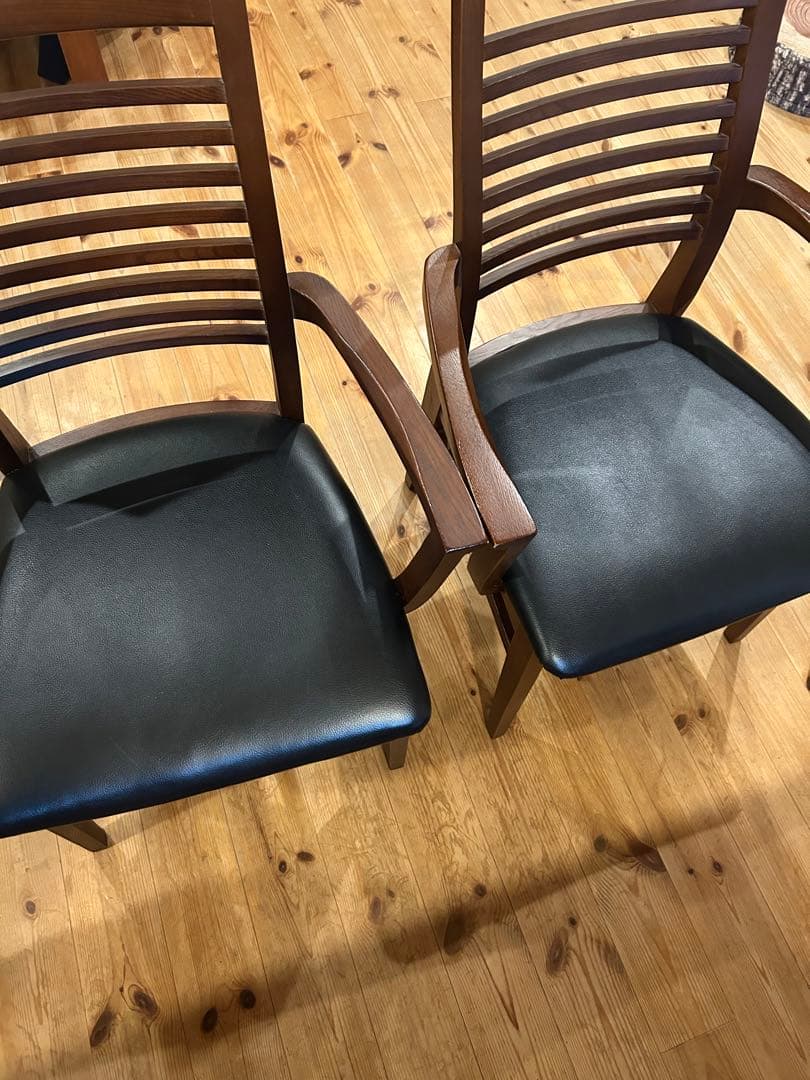 ダイニングチェア 木製　2脚セット　ニトリ　送料込み