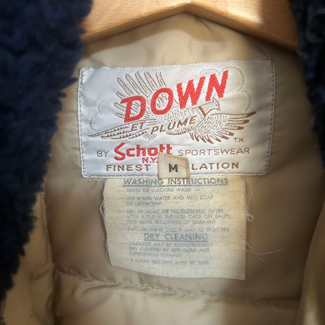 80’s USA製 ショット b-10ルック ダウンジャケット TALONジップ