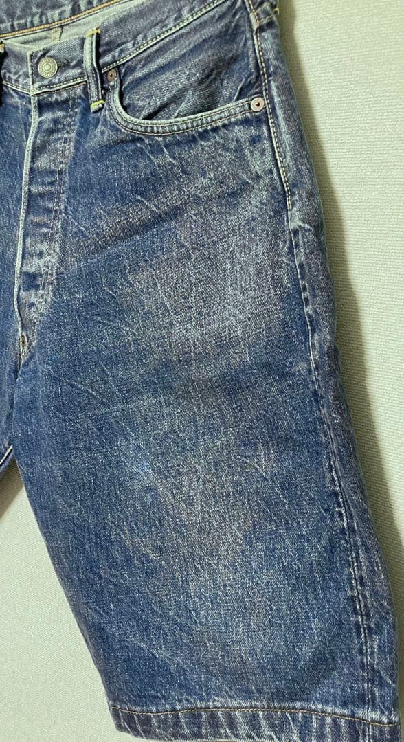 ■ 希少・エヴィスNo2 2001 虎耳 カモメペイント ハーフパンツ33×35