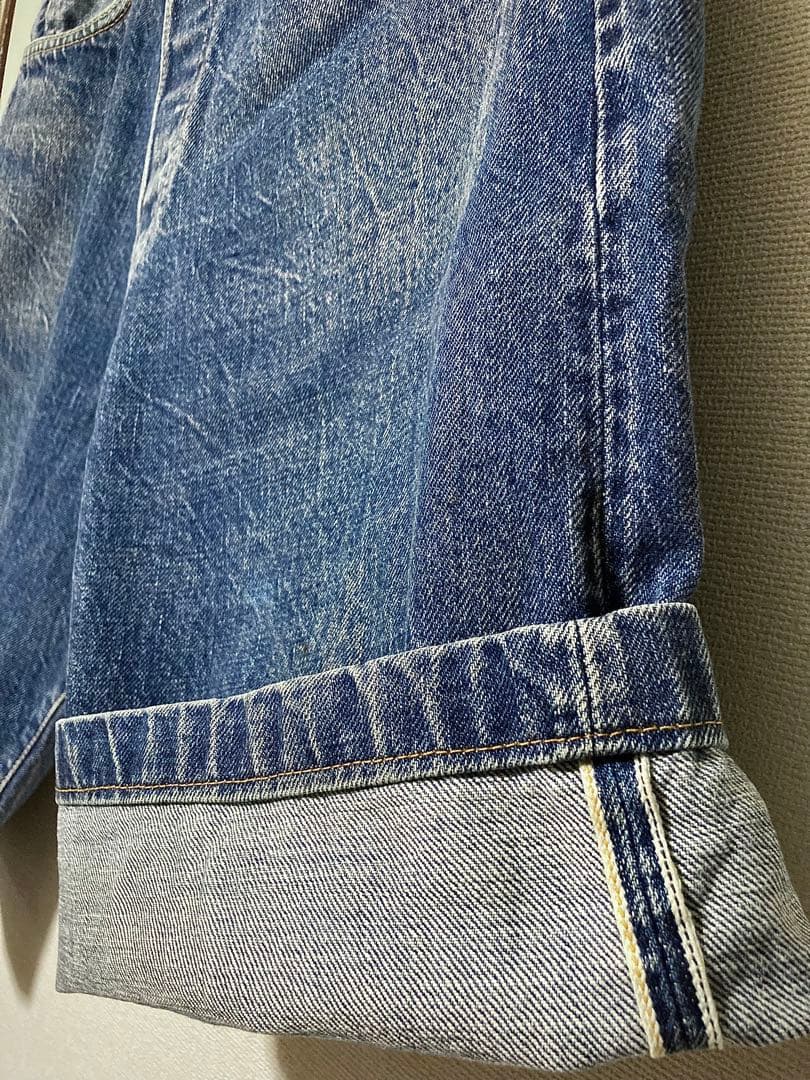 ■ 希少・エヴィスNo2 2001 虎耳 カモメペイント ハーフパンツ33×35