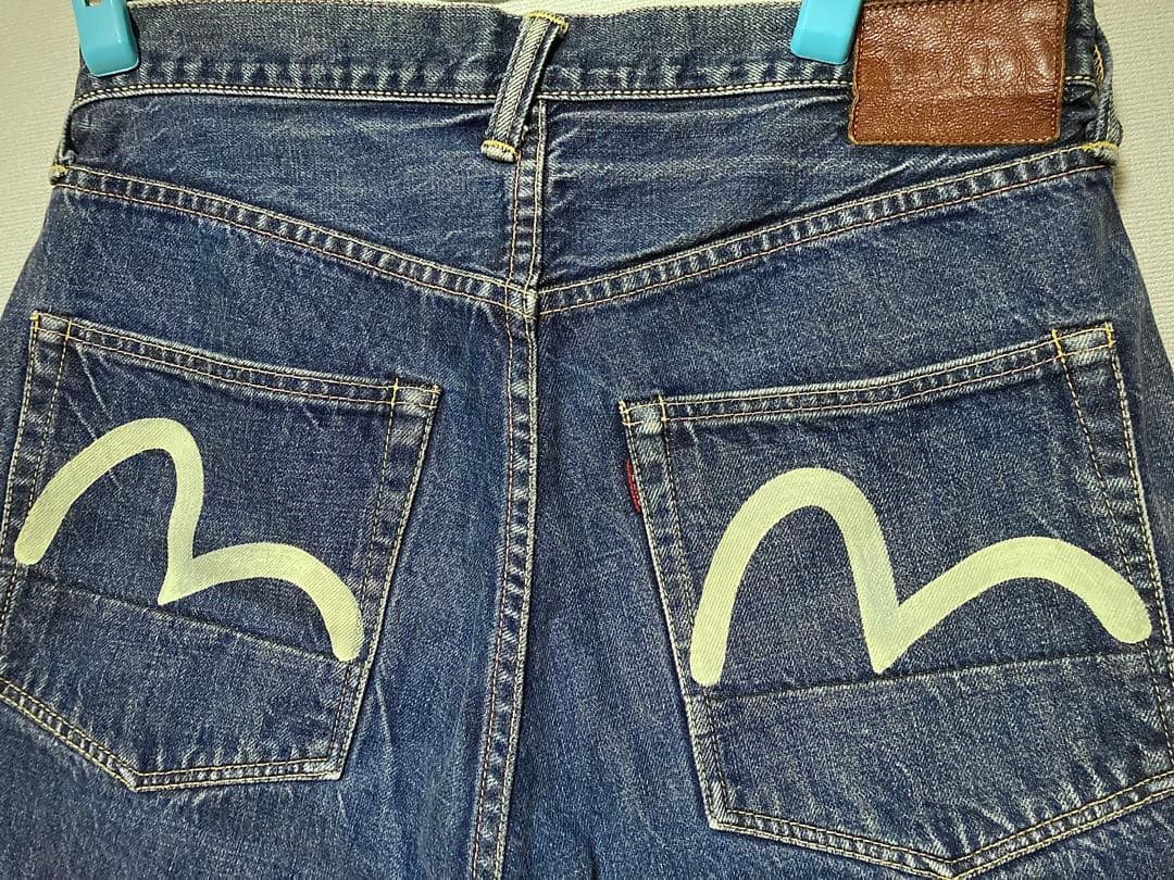 ■ 希少・エヴィスNo2 2001 虎耳 カモメペイント ハーフパンツ33×35