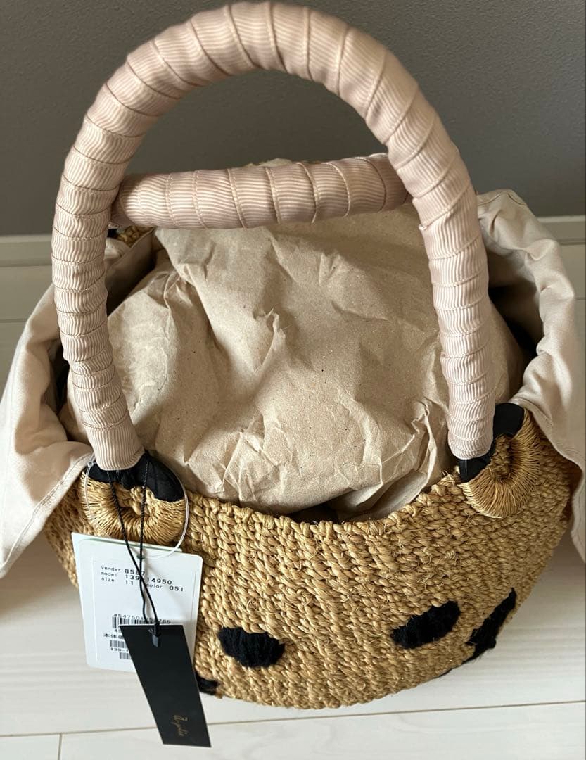 アジョリー かごバッグ スマイル 新品未使用 完売品