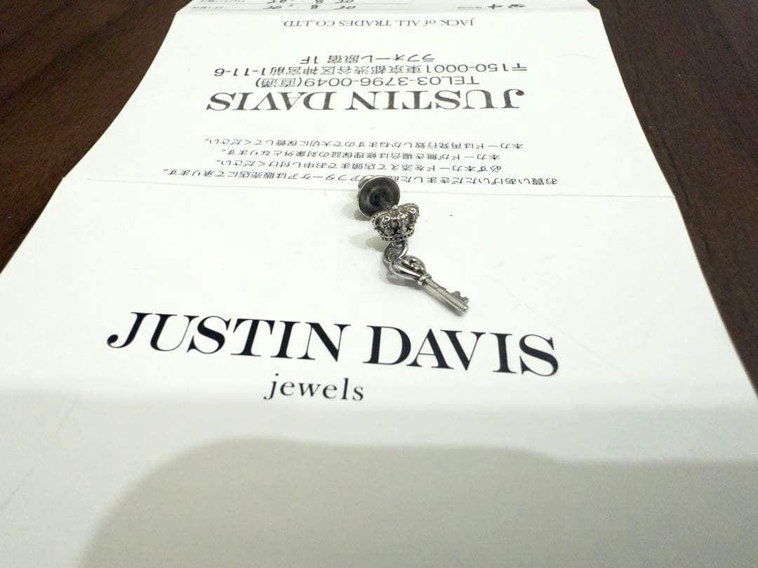 ジャスティンデイビス CACHE CACHE ピアス