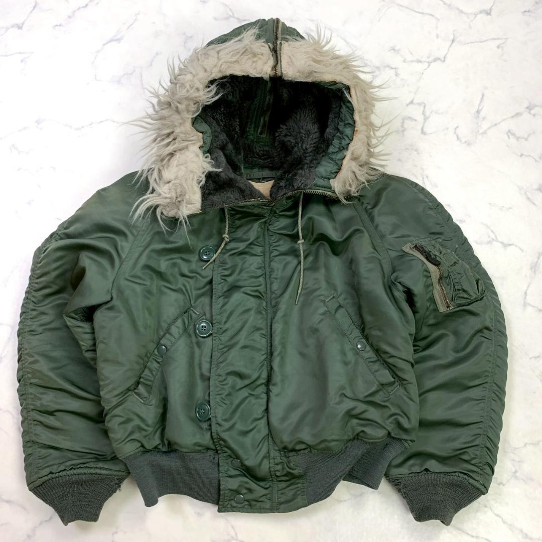 70s 米軍実物 N-2B フライトジャケット E型 M　E095