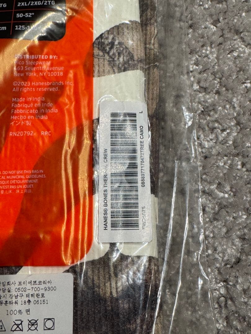 トップス Supreme Hanes Bones Thermal Crew Camo