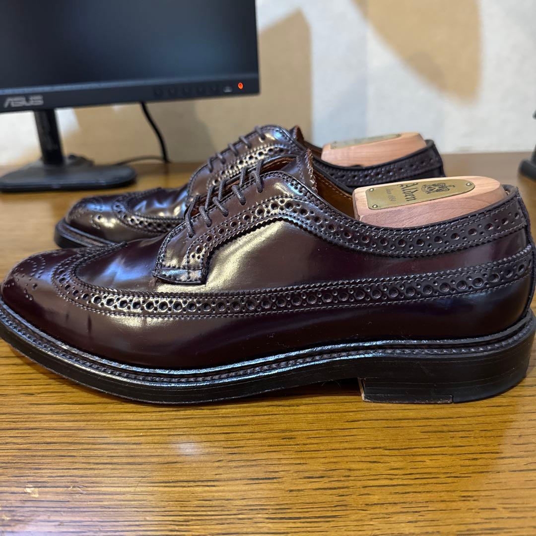 【極美品】Alden オールデン975 ロングウィングチップ8D コードバン
