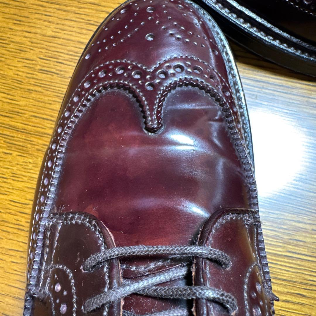 【極美品】Alden オールデン975 ロングウィングチップ8D コードバン