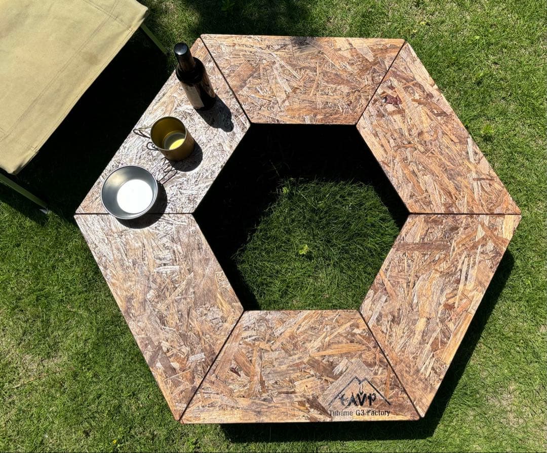 ちゃんひー ヘキサテーブル50 センターテーブル付き　FHC60w