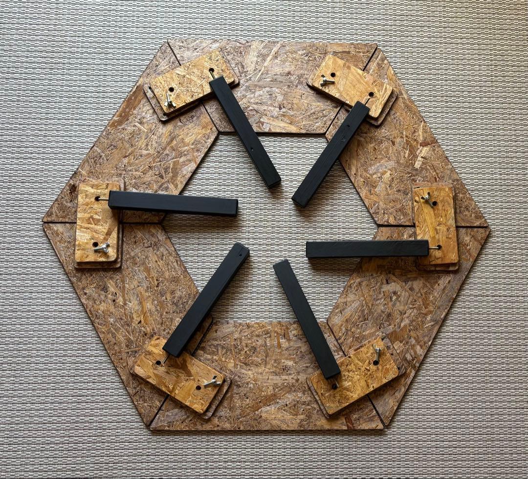 ちゃんひー ヘキサテーブル50 センターテーブル付き　FHC60w