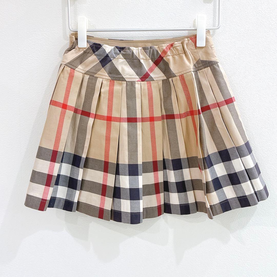 バーバリーチルドレン　プリーツスカート　14Y メガチェック　164cm