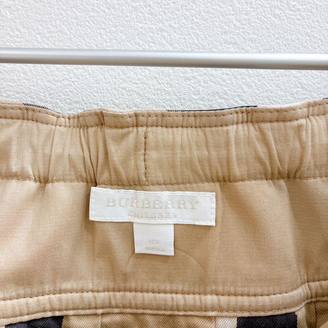 バーバリーチルドレン　プリーツスカート　14Y メガチェック　164cm