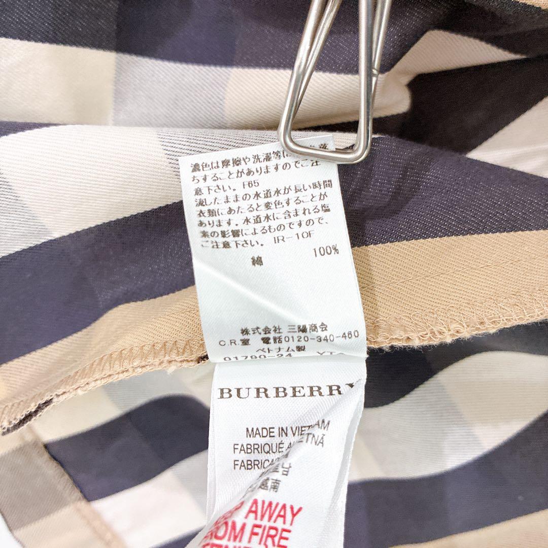 バーバリーチルドレン　プリーツスカート　14Y メガチェック　164cm
