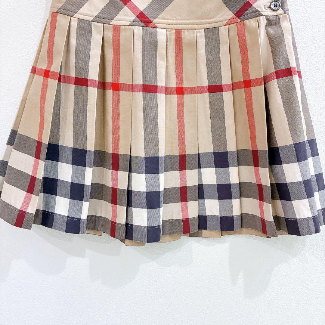 バーバリーチルドレン　プリーツスカート　14Y メガチェック　164cm