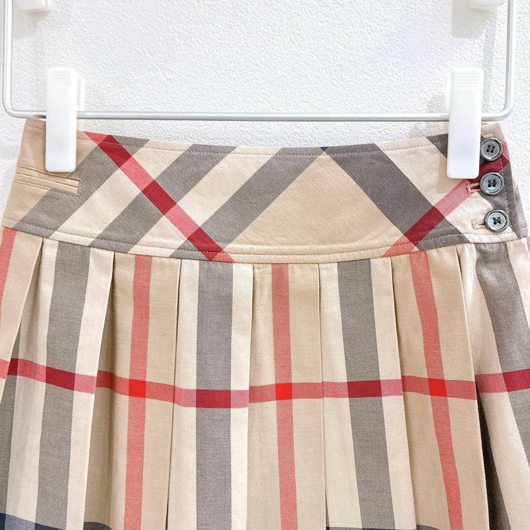 バーバリーチルドレン　プリーツスカート　14Y メガチェック　164cm