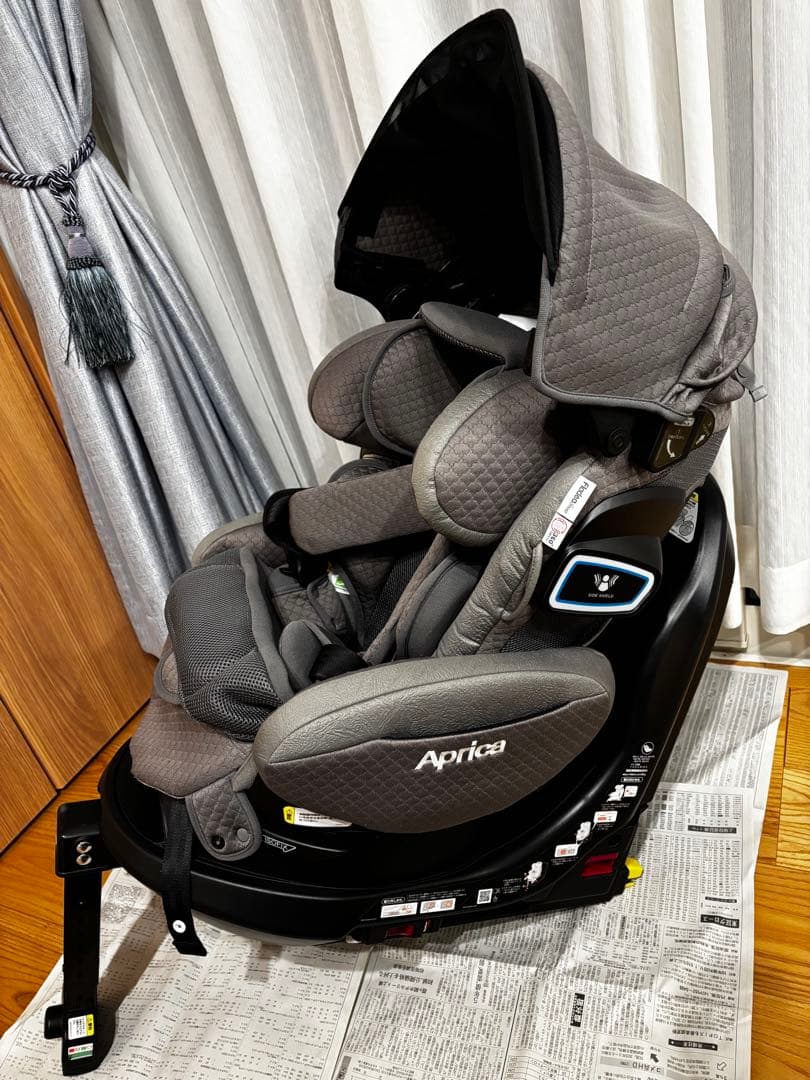 【美品】Apricaフラディアグロウ ISOFIX プレミアム360°セーフティ