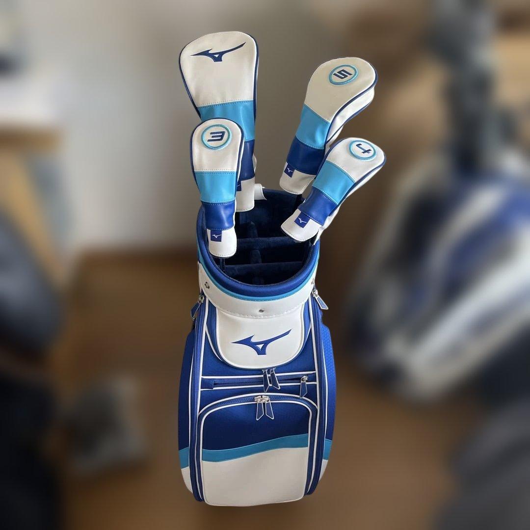 Mizuno ゴルフキャディバッグ 青/白