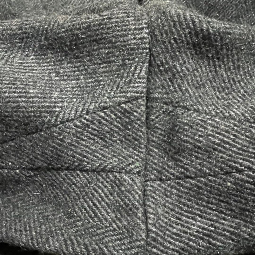 極太 60s カナダ製 ヴィンテージ ウールパンツ ヘリンボーン スラックス