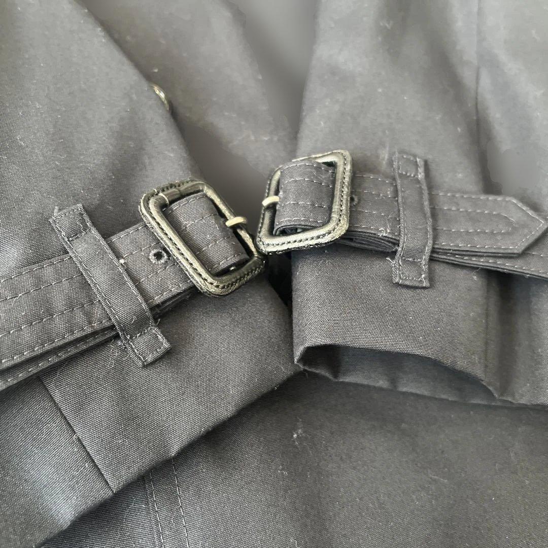 【美品】バーバリーロンドン　トレンチコート　ノバチェック　ネイビー　M