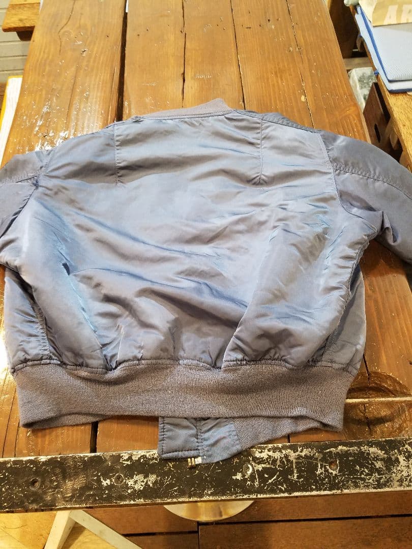 ALPHA INDUSTRIES☆90's MA-1☆ブルー☆50's復刻☆L