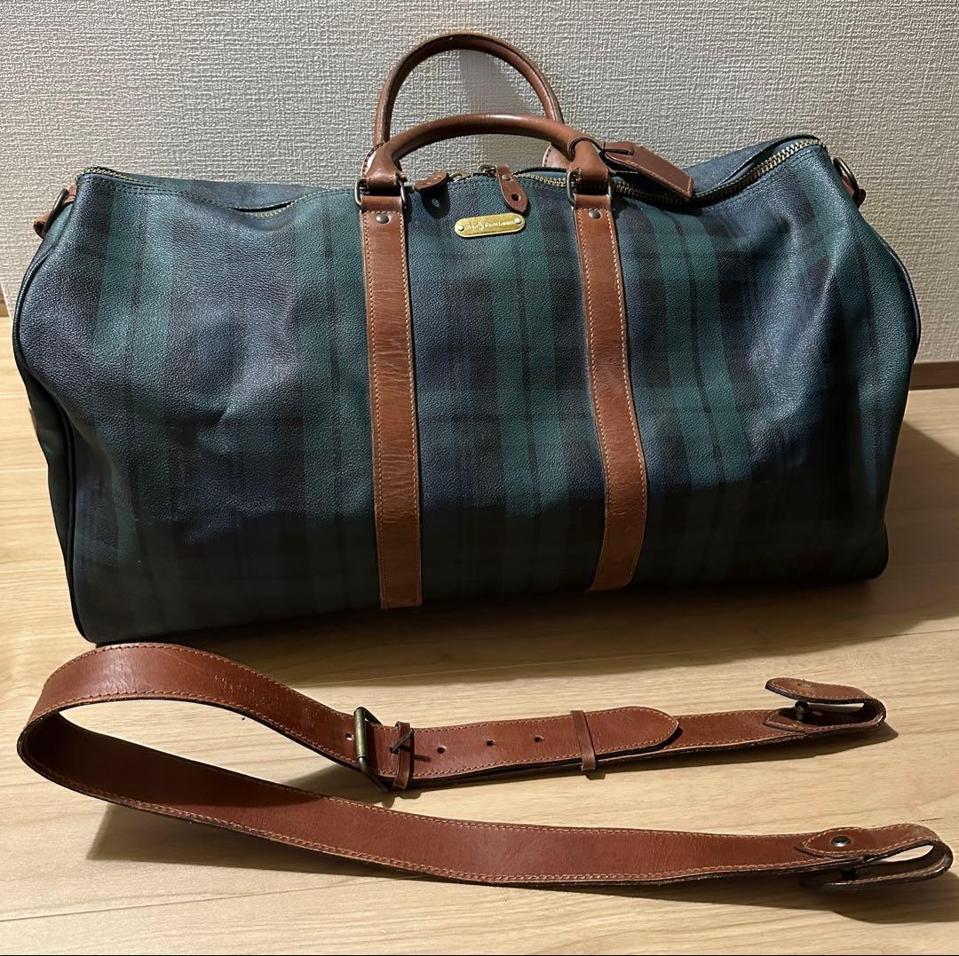 RALPH LAUREN ラルフローレン ボストンバッグ 大容量 チェック