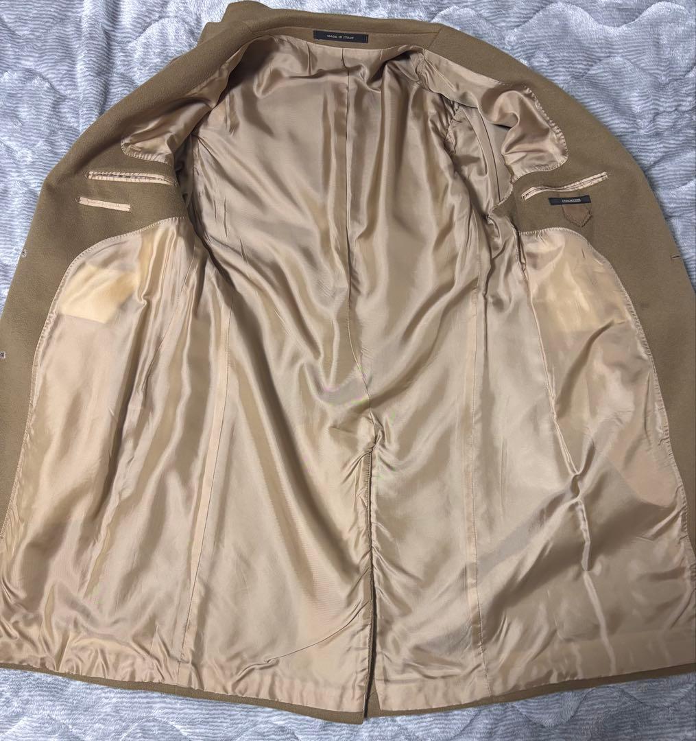 タリアトーレ　カシミヤ100% チェスターコート　キャメル　44サイズ