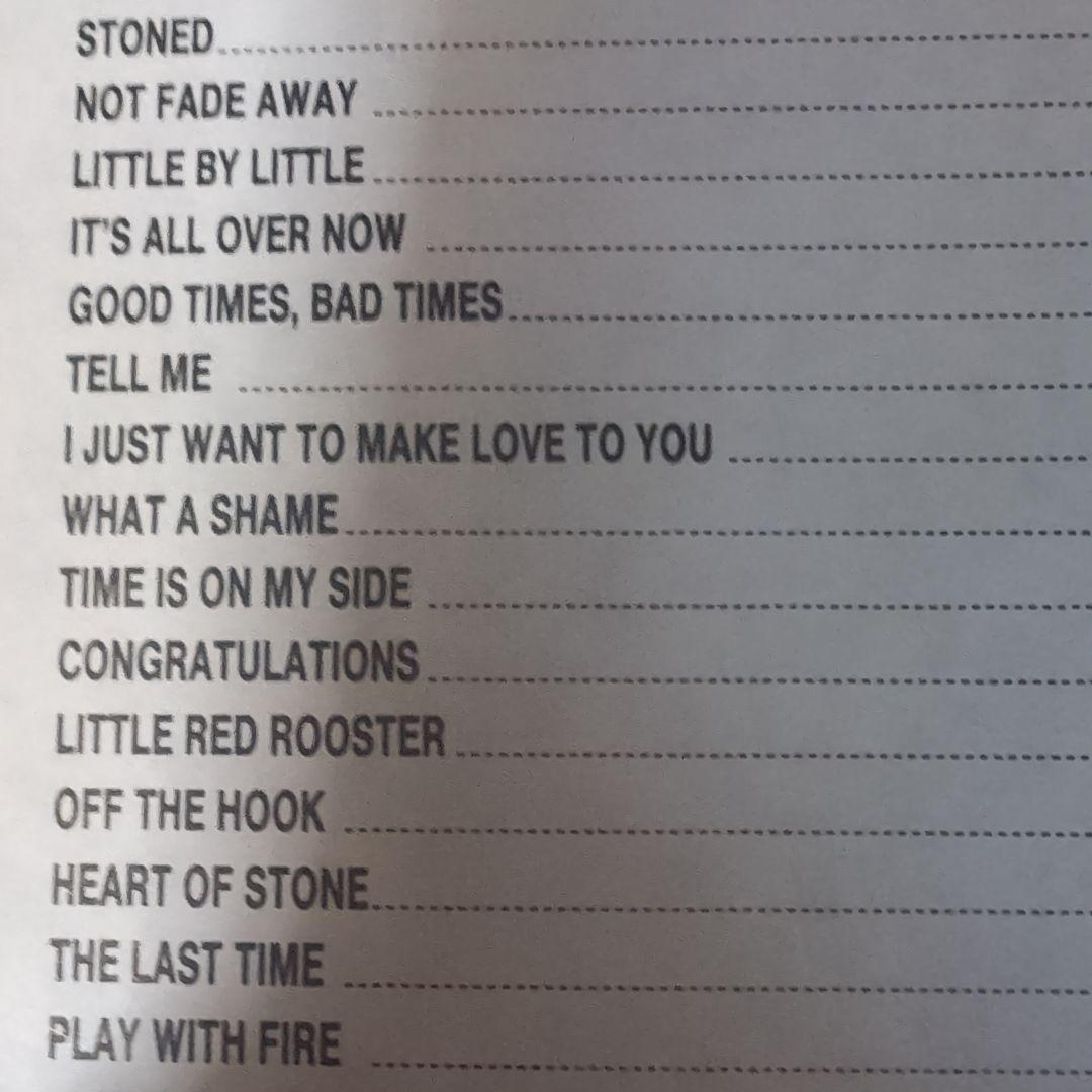 ローリングストーンズシングルズコレクションロンドンイヤーズタブ譜