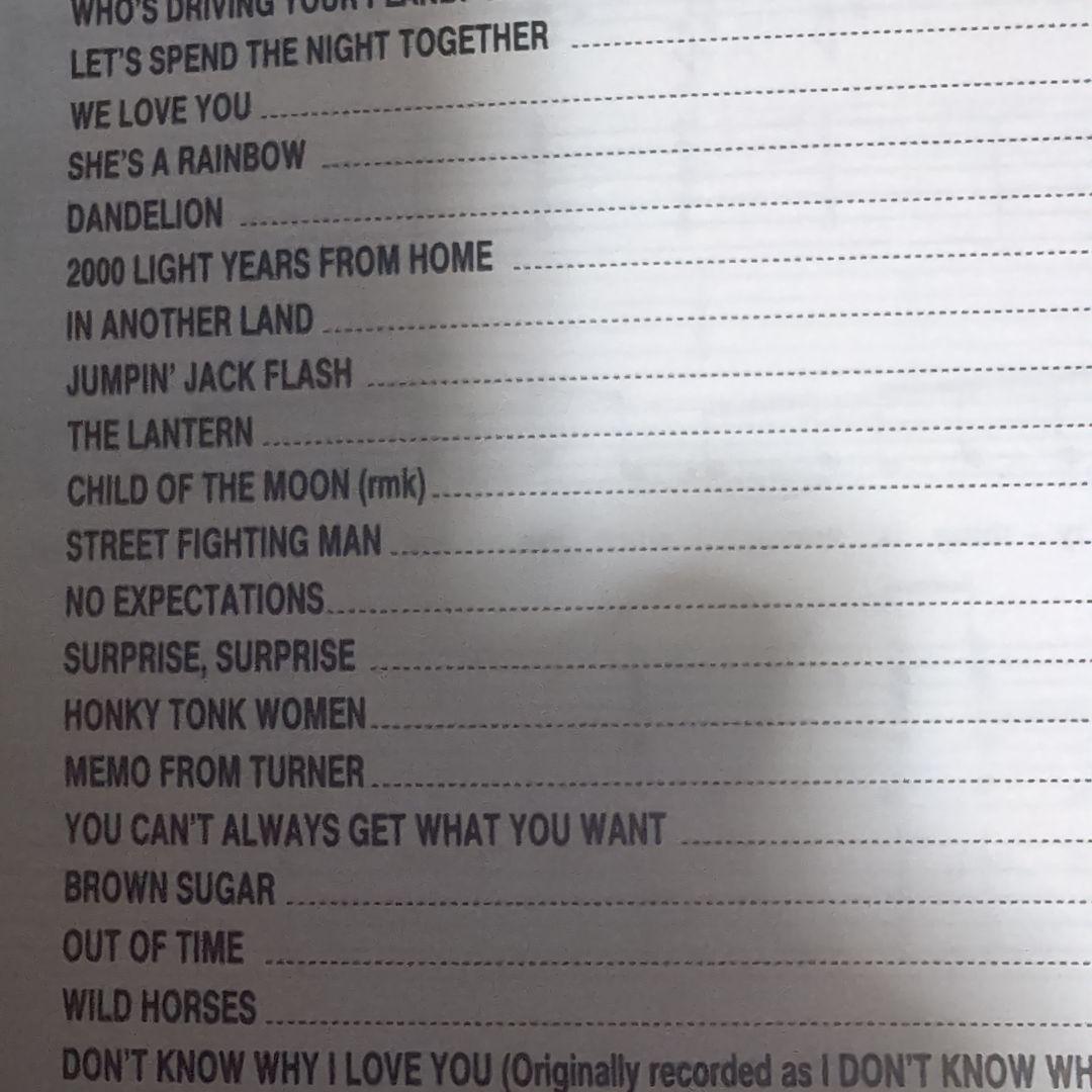 ローリングストーンズシングルズコレクションロンドンイヤーズタブ譜