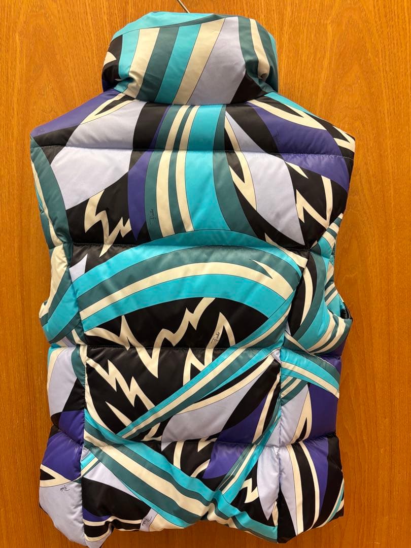 エミリオプッチ ブルー系 ダウンベスト 極美品