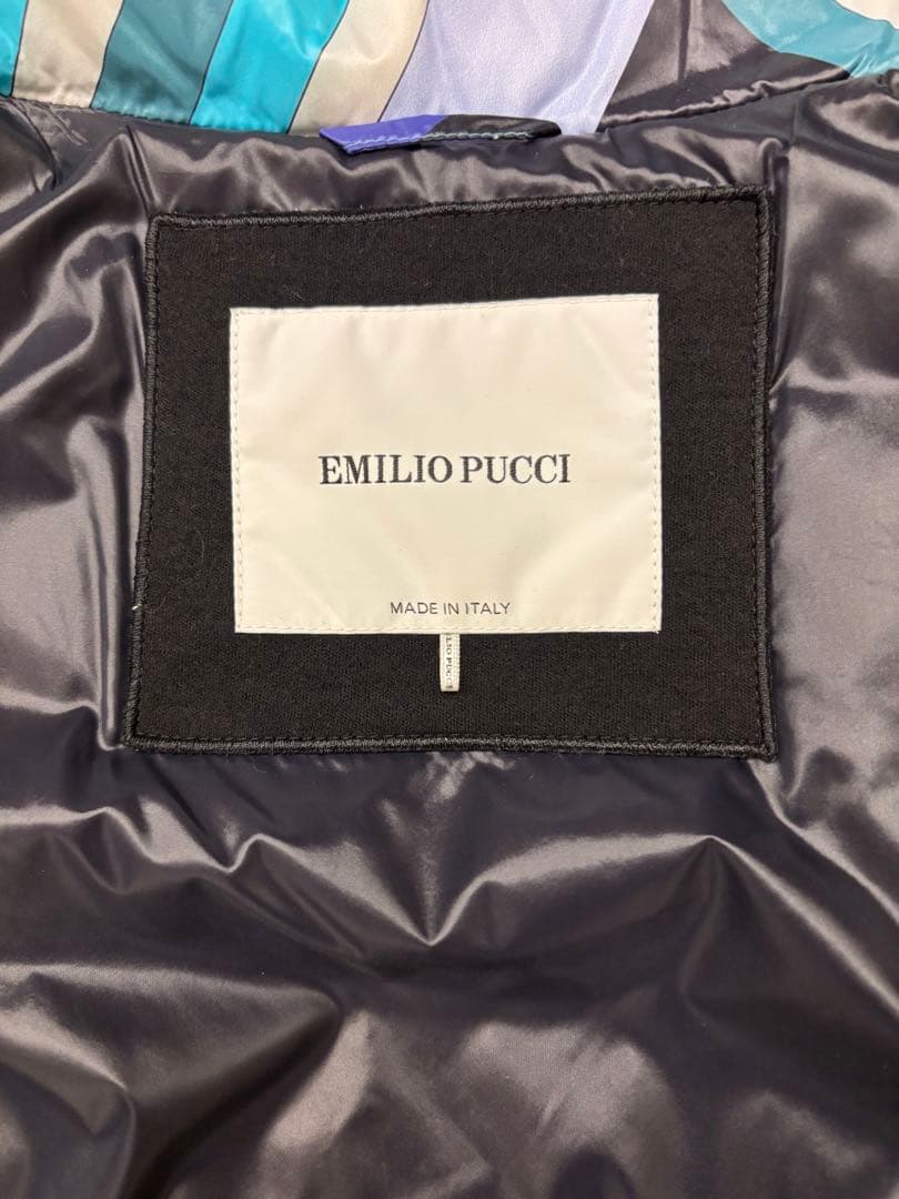 エミリオプッチ ブルー系 ダウンベスト 極美品