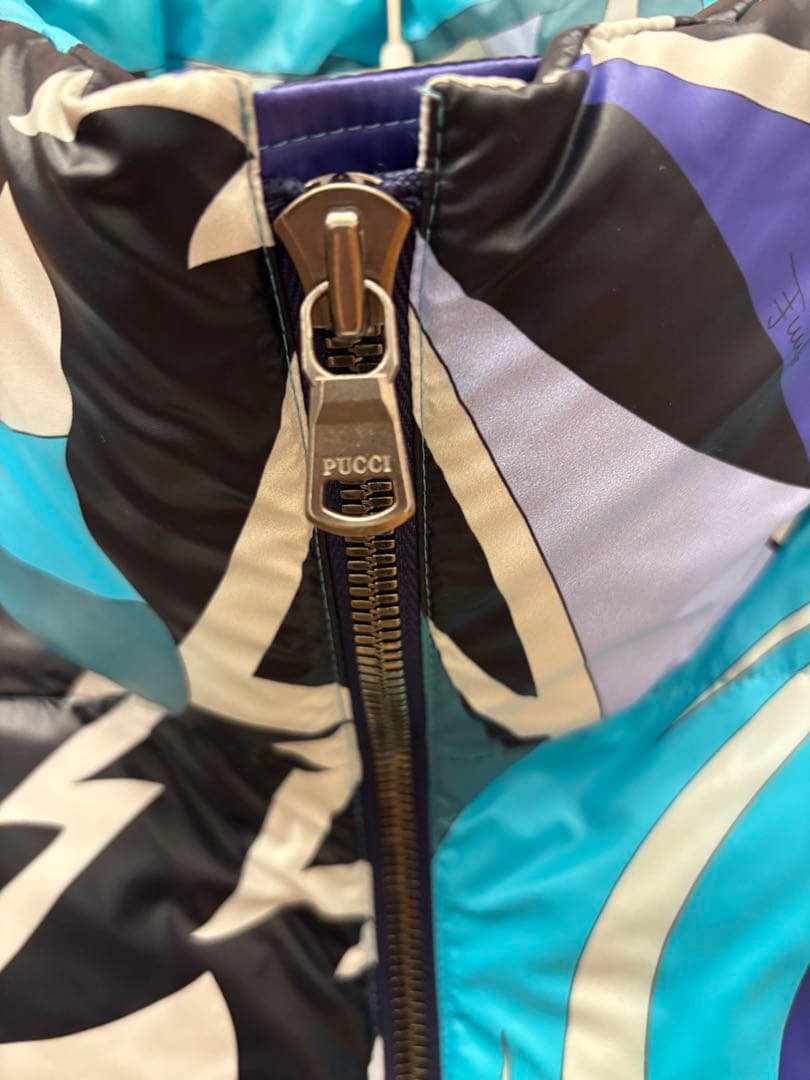 エミリオプッチ ブルー系 ダウンベスト 極美品