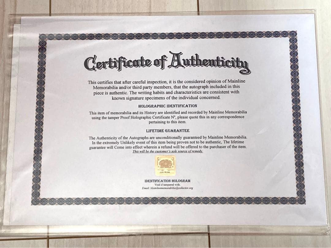 オリバー カーンOliver Rolf Kahn バイエルン サイン