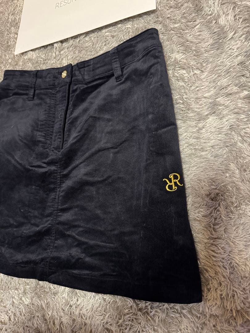 RESURRECTION ブラックコーデュロイスカート