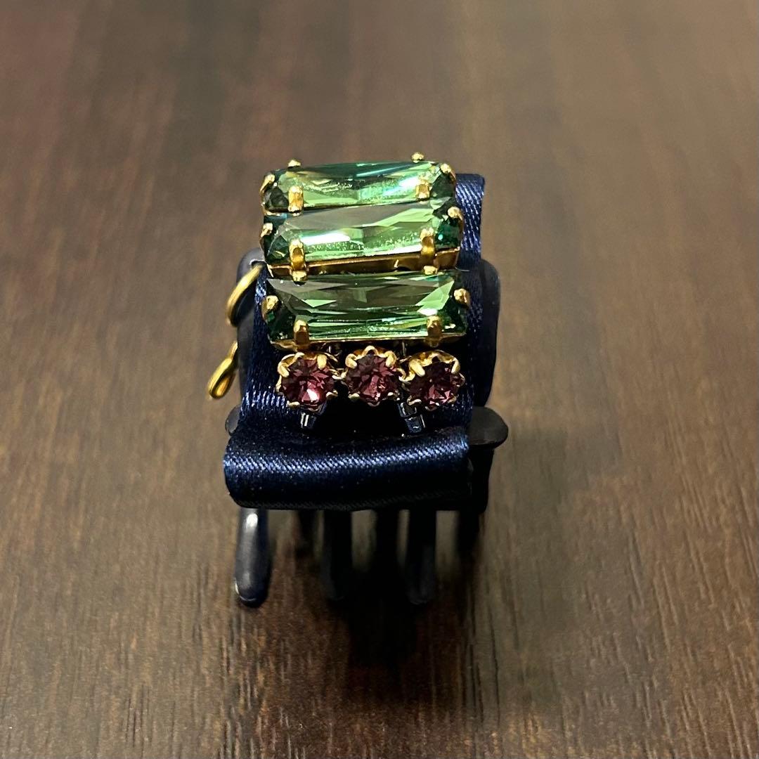 コンプレックスビズCOMPLEXBIZ スワロフスキーヘアクリップ＋ロングピン