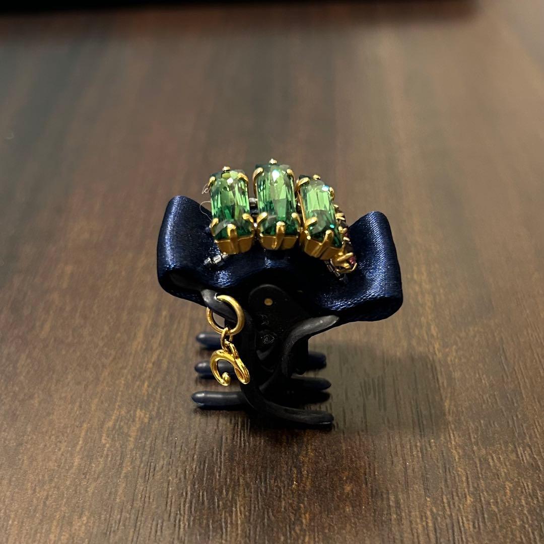 コンプレックスビズCOMPLEXBIZ スワロフスキーヘアクリップ＋ロングピン