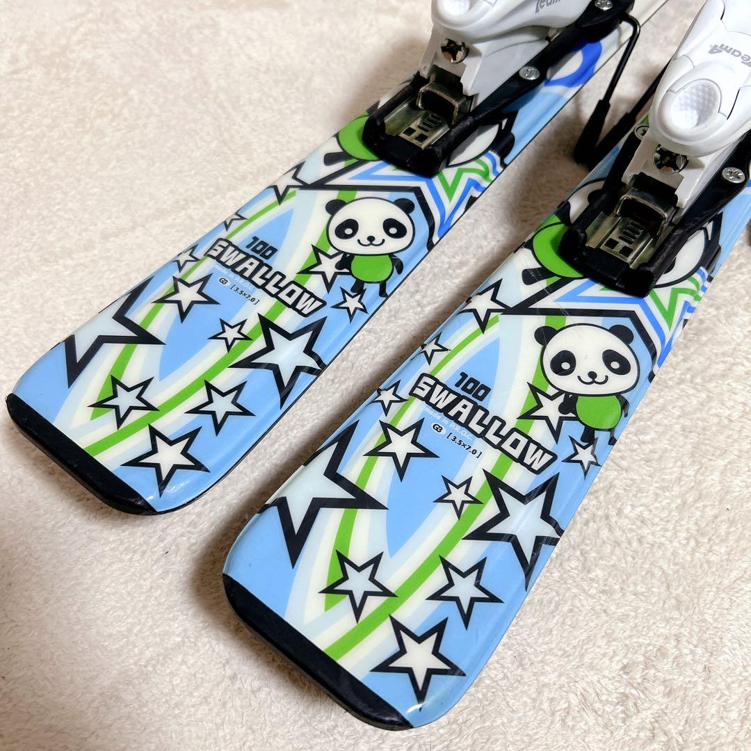 パンダ キッズ スキー3 点セット100cm ビンディング ブーツ 17.5