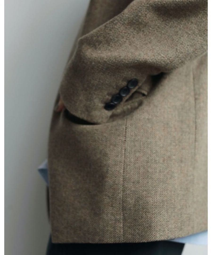 anuke Herringbone Wool Jacket ベージュ