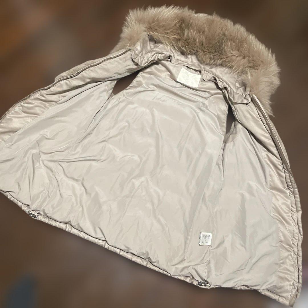 Diagram/フード付きリアルファーダウンベスト