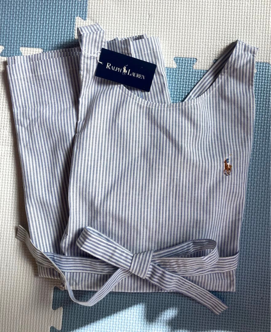 [新品タグ付き] ラルフローレン　ストライプ　エプロン　箱なし