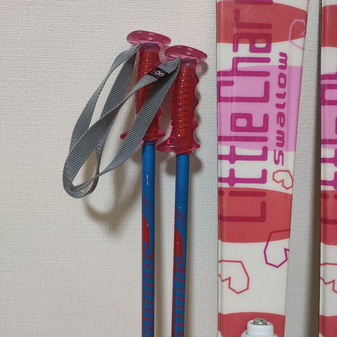 スキー3点セット キッズ スキー板120cm ブーツ21cm ストック100cm