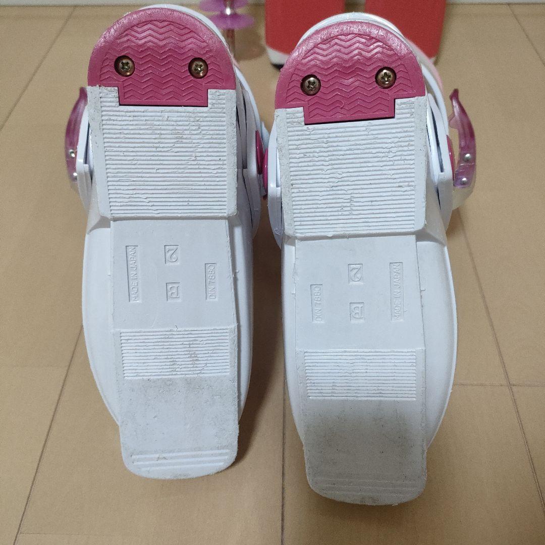 スキー3点セット キッズ スキー板120cm ブーツ21cm ストック100cm